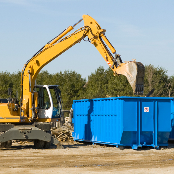 can i choose the location where the residential dumpster will be placed in Lost Bridge Village